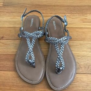 Merona silver sandals